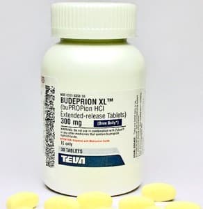 a bottle of budeprion xl 300mg