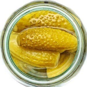 a jar of pickles provides pickle juice to treat muscle cramps