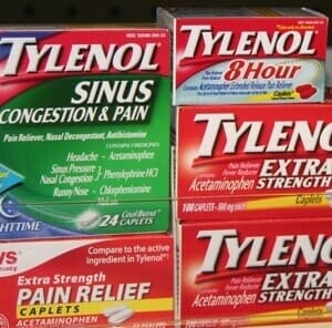 tylenol bottles