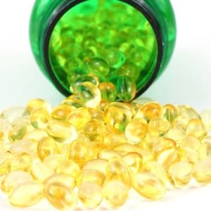 vitamin D supplements as Vitamin D3 gel capsules