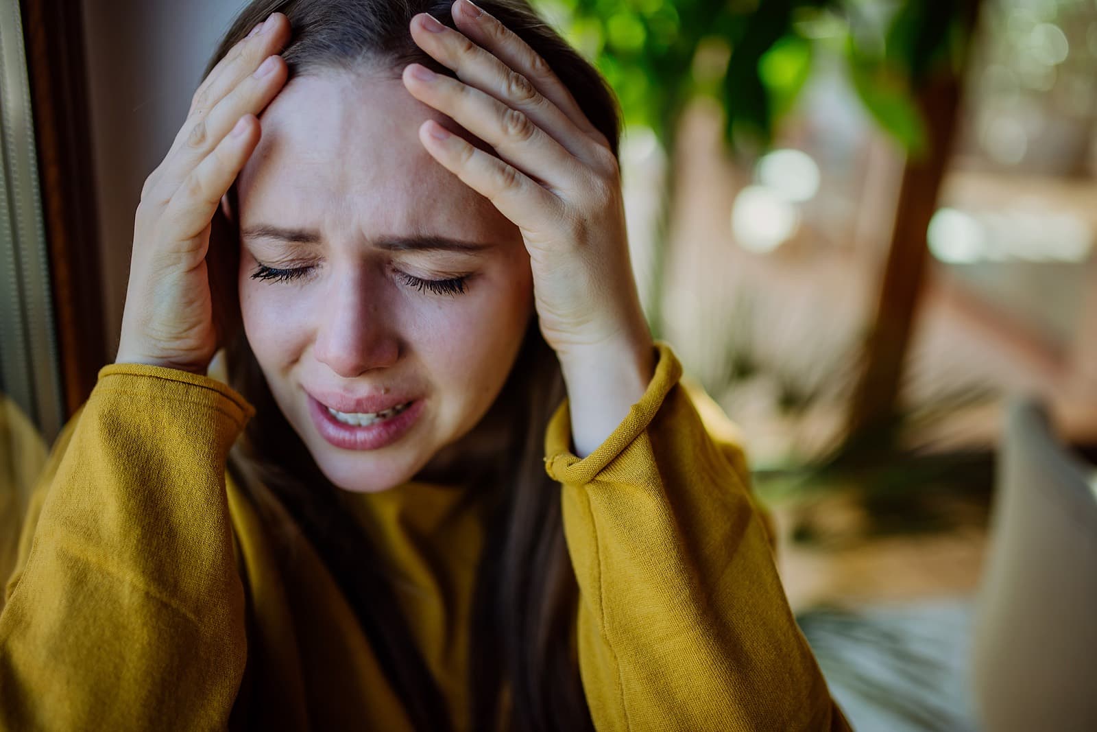 woman suffering from depression