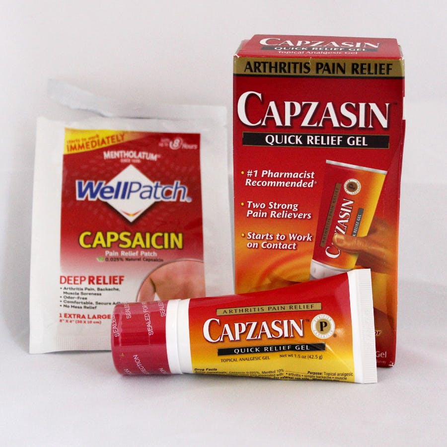 capsaicin ointment, cream and patch preparations