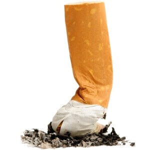 Smoking nicotine
