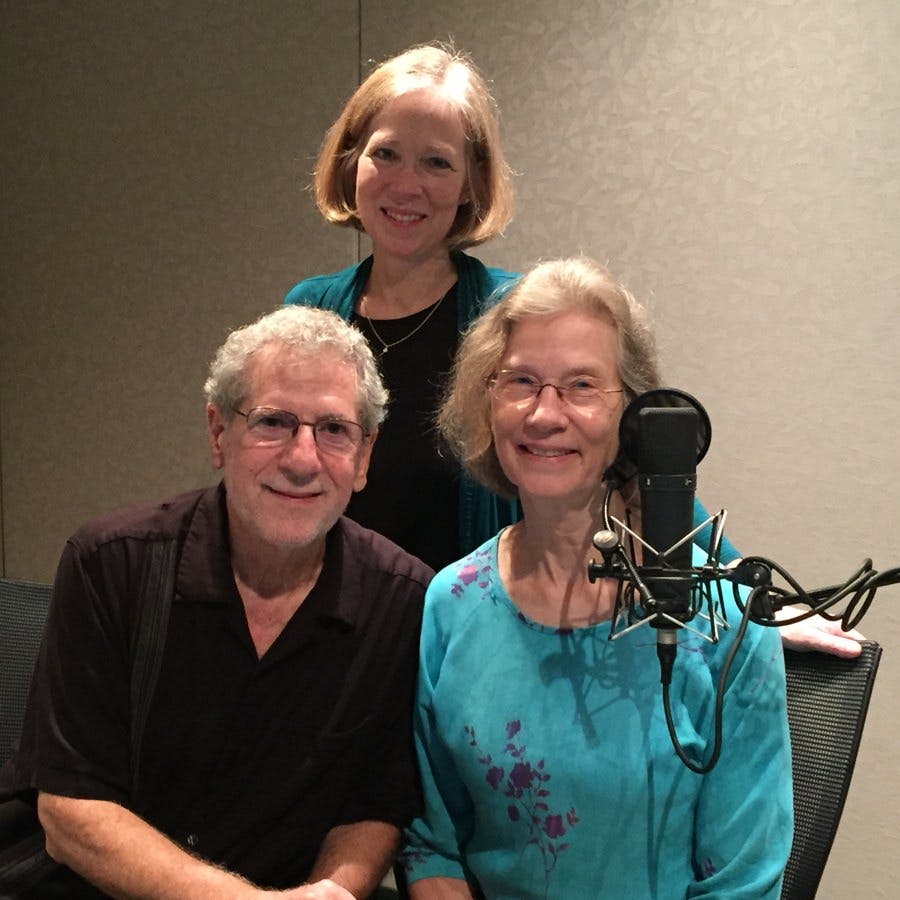 Dr. Cynthia Bulik with Joe and Terry Graedon in the studio
