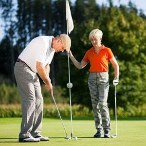 Senior older golf activity
