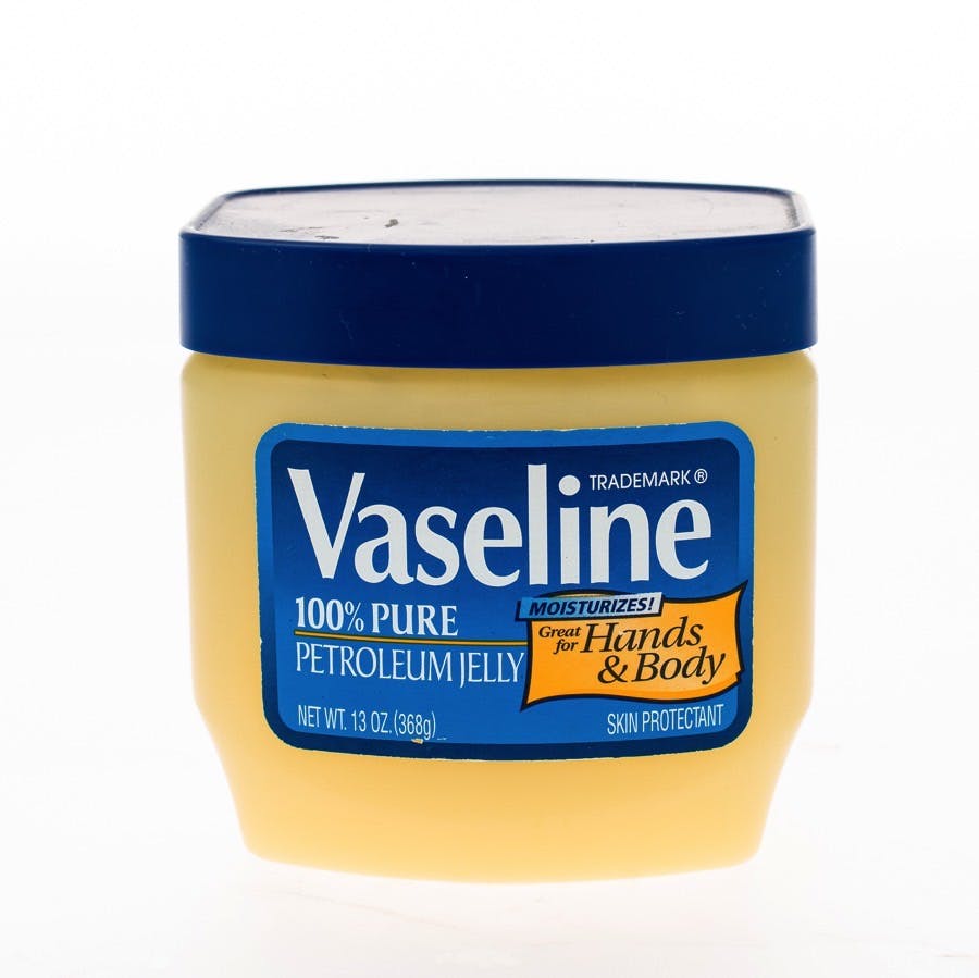 Winneconne WI &#8211; 20 April 2015: Jar of Vaseline petroleum jelly
