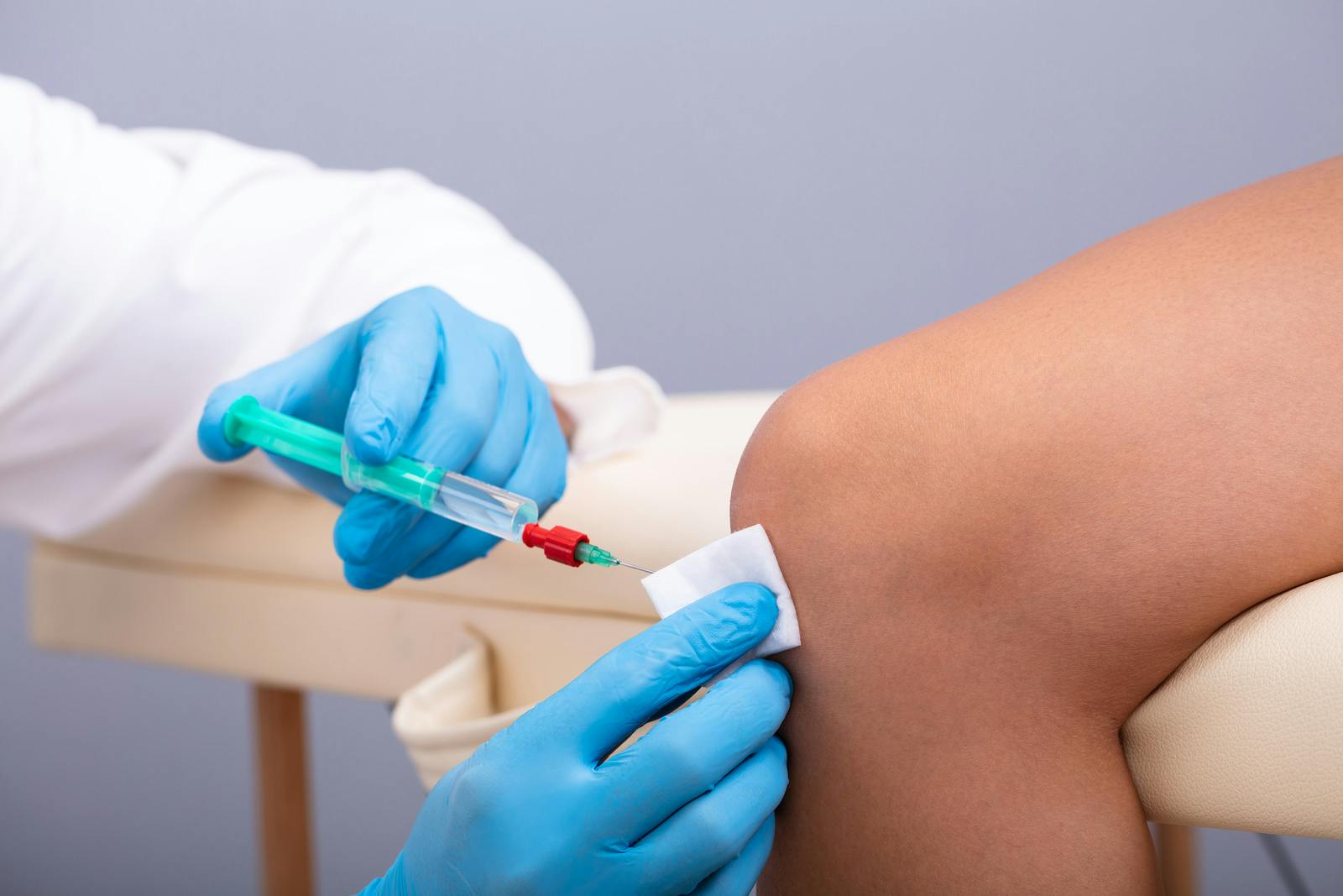 Cortisone shots into the knee