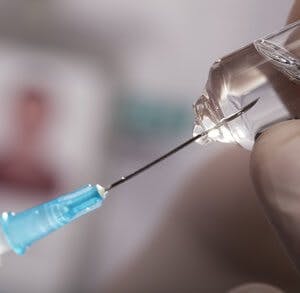 Syringe needle injection
