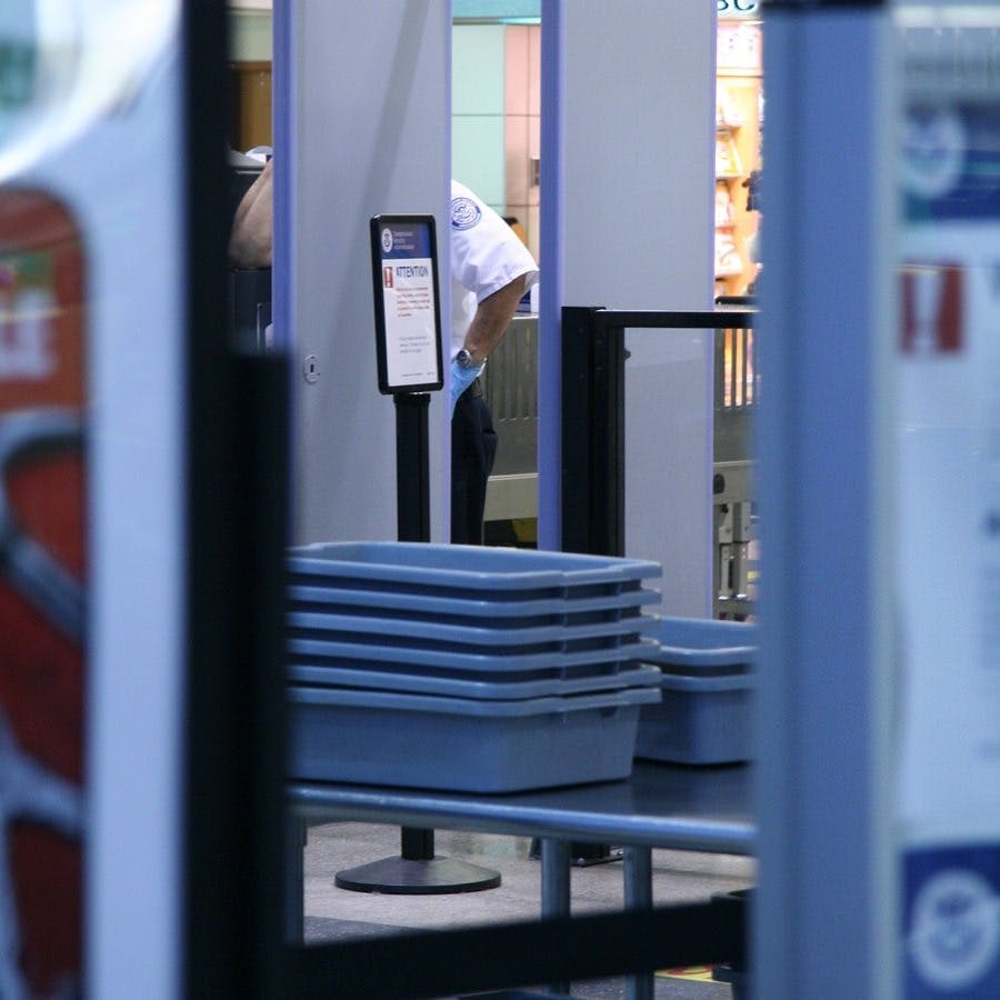 This is a shot of the metal detector at the Spokane international airport.
** Note: Shallow depth of field
