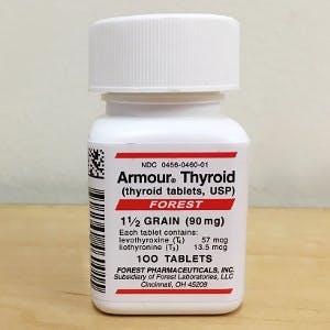 Armour brand desiccated thyroid extract
