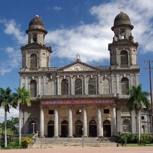 Cathedral in the capital city of Managua in Nicaragua, Central America
