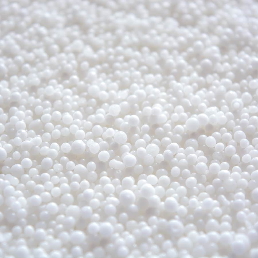 Photo of saltpeter texture consist of many little balls
