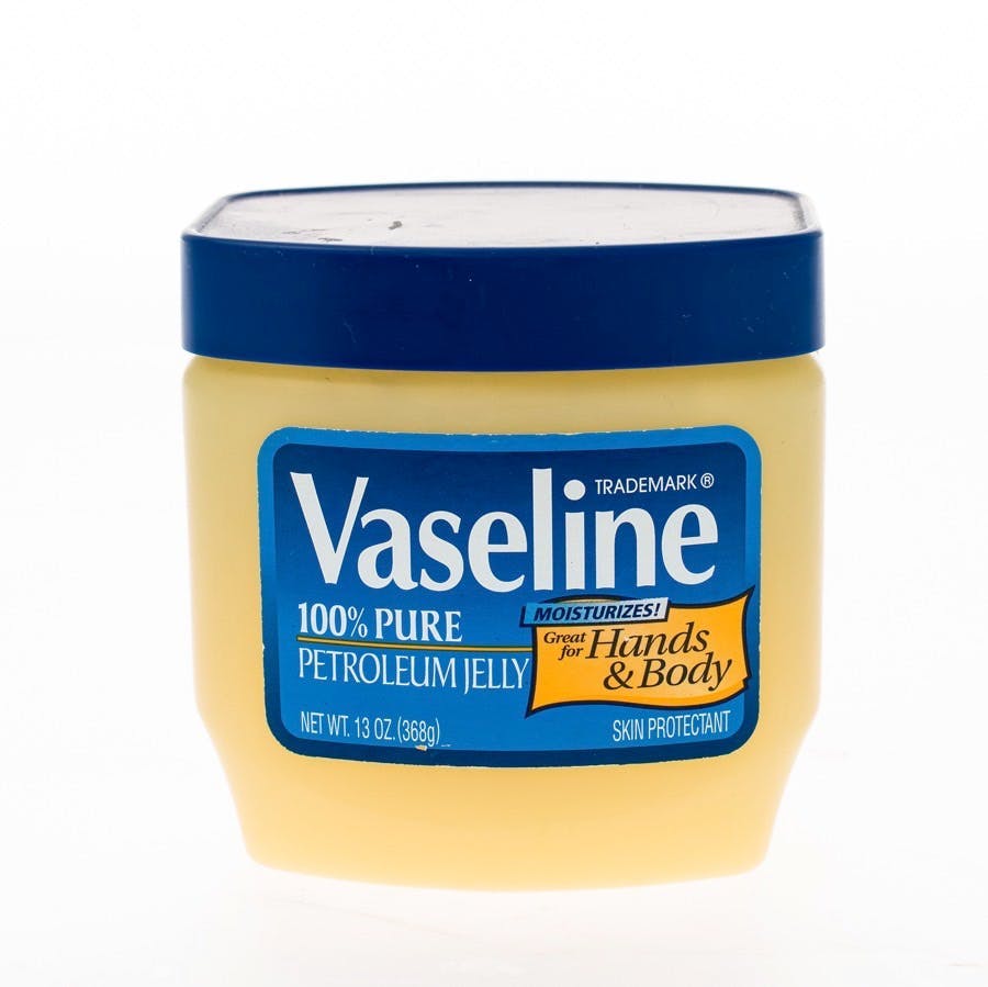 Winneconne WI &#8211; 20 April 2015: Jar of Vaseline petroleum jelly
