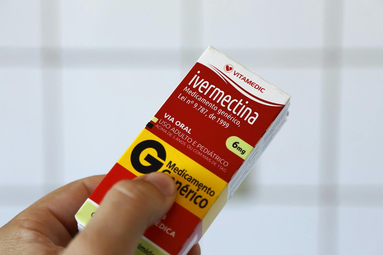 Minas Gerais, Brazil &#8211; June 17, 2021: ivermectin &#8211; generic drug packaging
